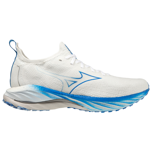 Shop Mizuno Mens  Wave Neo Wind In White/undyed White/peace Blue