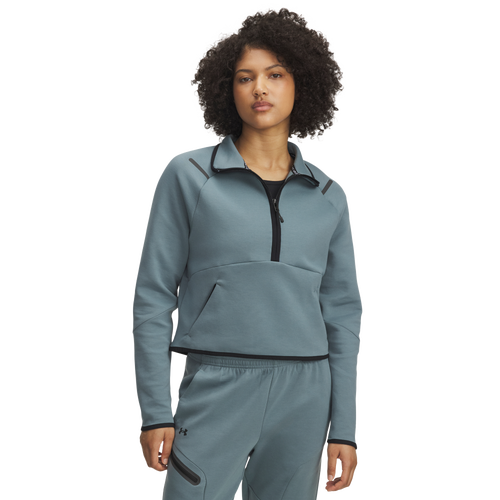 Under Armour Unstoppable Fleece Half-Zip - Under Armour Jasper Blue/Black
