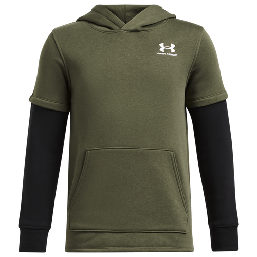 Under Armour Icon Fleece Jersey Hoodie - Under Armour Marine Od Green/White Black