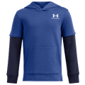 Under Armour Icon Fleece Jersey Hoodie - Under Armour Tech Blue/Midnight Navy White