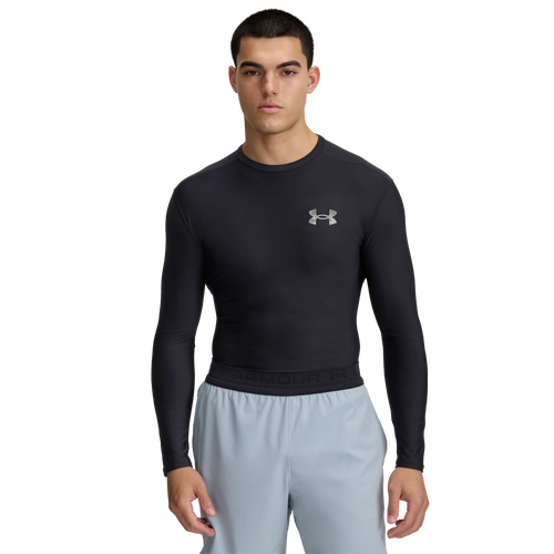 MENS - Under Armour Heatgear OG Compression Long Sleeve - Black/Chrome