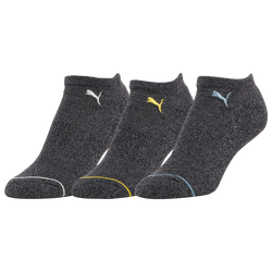 Women's - PUMA No Show 3 Pack Socks - Black/Multi