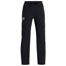 Boys' Grade School - Under Armour Icon Woven Pant - Black/White