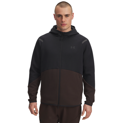  - Under Armour Unstoppable Fleece Full-Zip Hoodie - Black/Kona Brown