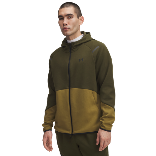  - Under Armour Unstoppable Fleece Full-Zip Hoodie - Expedition Green/Canteen Black