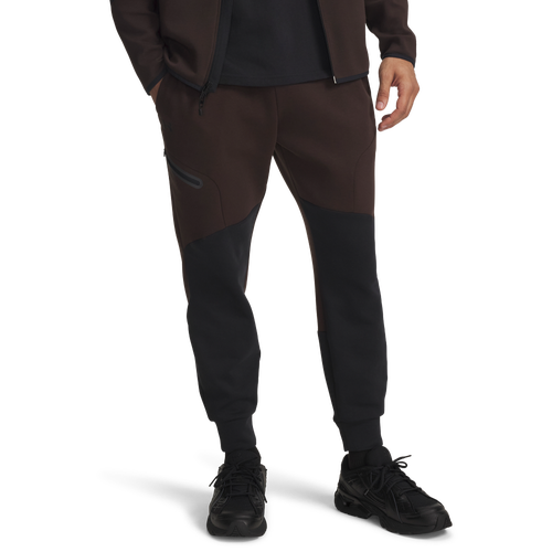 MENS - Under Armour Unstoppable Fleece Joggers - Kona Brown/Black