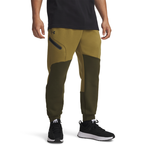 MENS - Under Armour Unstoppable Fleece Joggers - Expedition Green/Black