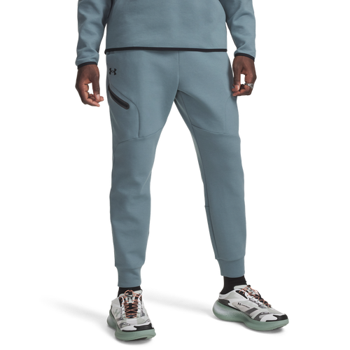 MENS - Under Armour Unstoppable Fleece Joggers - Jasper Blue/Black