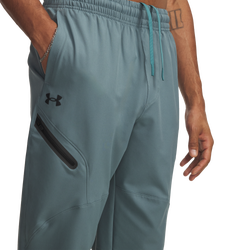 Men's - Under Armour Unstoppable Woven Joggers - Black/Jasper Blue