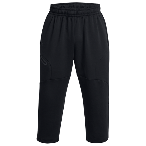 Under Armour Mens  Unstoppable Fleece Baggy Crop In Black/black