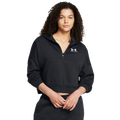 Under Armour Icon Fleece Oversized Half-Zip - Under Armour Black/White