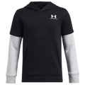 Under Armour Icon Fleece Jersey Hoodie - Under Armour Black/White Mod Gray