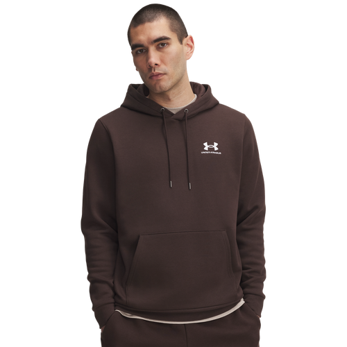 Under Armour Essential Fleece Hoodie - Under Armour Kona Brown/White
