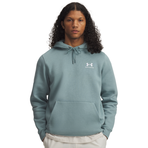 Under Armour Icon Fleece Hoodie - Under Armour Serpentine/White