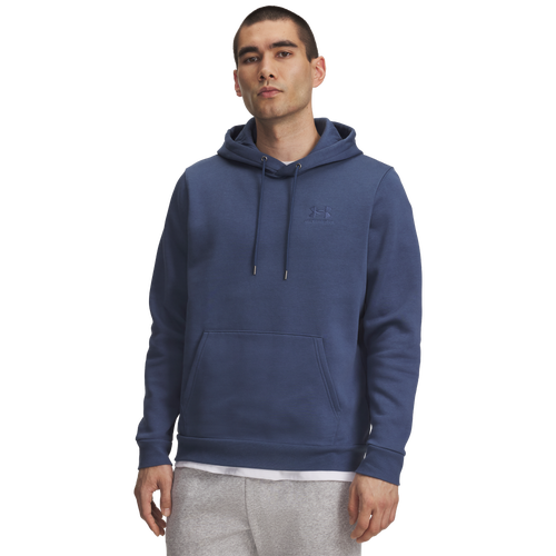 MENS - Under Armour Essential Fleece Hoodie - Nu Blue
