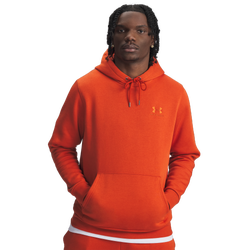 Men's - Under Armour Essential Fleece Hoodie - Surplus Orange/Surplus Orange