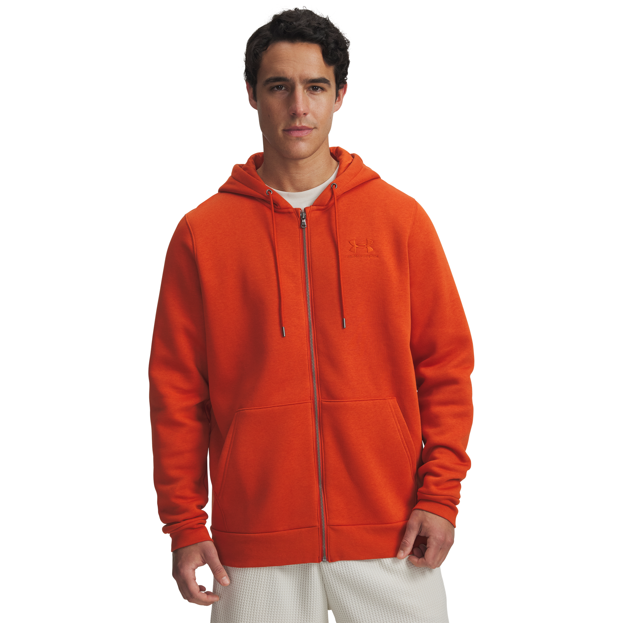 Under Armour Essential Fleece Full-Zip Hoodie - Men's | Foot Locker