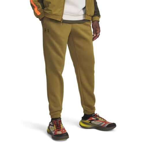 MENS - Under Armour Essential Fleece Joggers - Canteen Green