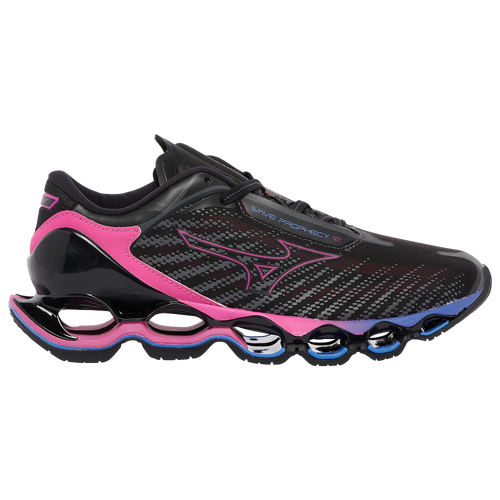 Mizuno Womens  Wave Prophecy 12 In Black Oyster/pink