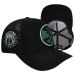 Black/Green/White