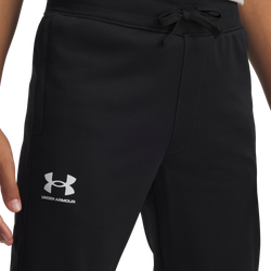 Boys' Grade School - Under Armour Icon Knit Pant - Black/White