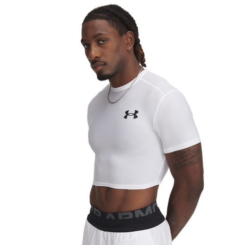 MENS - Under Armour Heatgear Og Compression Crop - White/Black