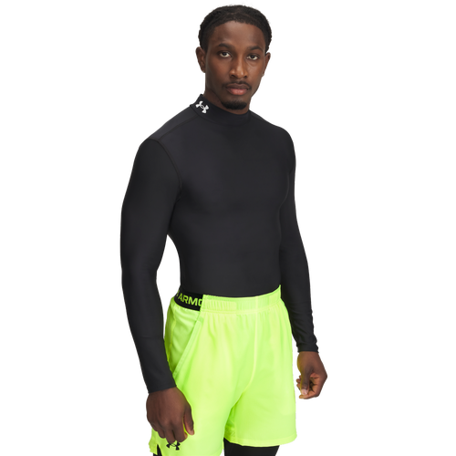  - Under Armour Heatgear Og Compression Mock L/S - Black/White