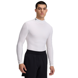 Men's - Under Armour Heatgear Og Compression Mock L/S - White/Black