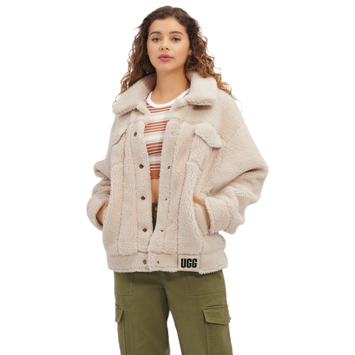WOMENS - UGG Frankie Sherpa Trucker Jacket - Natural