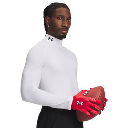 Men's - Under Armour CG Armour Fitted Mock  - White/White