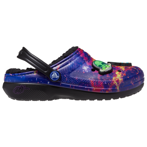 Crocs Boys  X Ron English Whin Lined Clogs In Purple/black