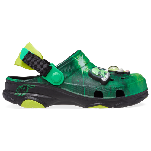 

Boys Preschool Crocs Crocs Ron English WHIN All-Terrain Clogs - Boys' Preschool Shoe Green/Black Size 03.0