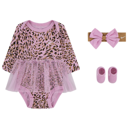 Girls' Infant - Nike 3 Piece SurrAnimal Set - Pink/Brown