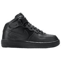 Boys' Preschool - Nike Air Force 1 Mid - Black/Black