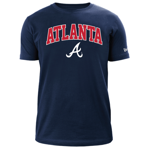 

New Era Mens New Era Braves T-Shirt - Mens Navy/Multi Size S