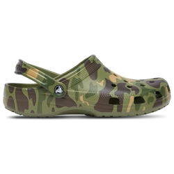 Men's - Crocs Classic Clogs Duck Camo - Cargo Green/Black/White