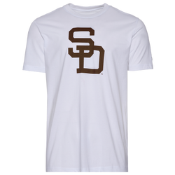 Men's - New Era San Diego Padres T-Shirt - White/Brown