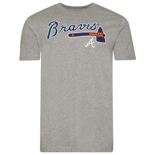 

New Era Mens New Era Braves T-Shirt - Mens Gray/Multi Size XXL