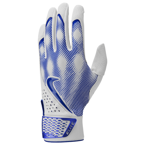 

Nike Mens Nike Alpha Elite Batting Gloves - Mens White/Game Royal Size XXL