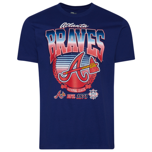 

New Era Mens New Era Braves T-Shirt - Mens Blue/Multi Size S