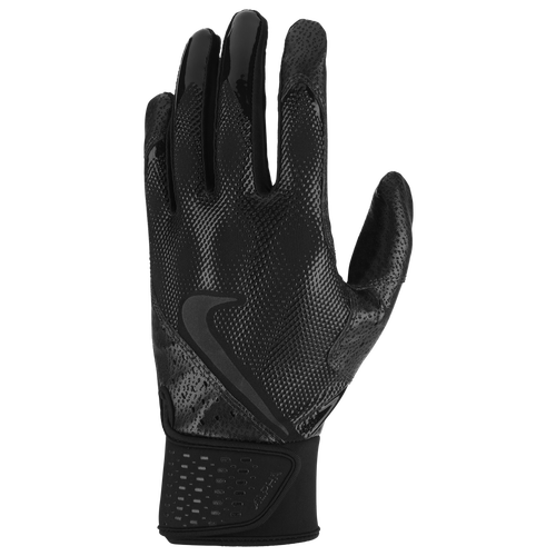 

Nike Mens Nike Alpha Batting Gloves - Mens Black/Black/Black Size L