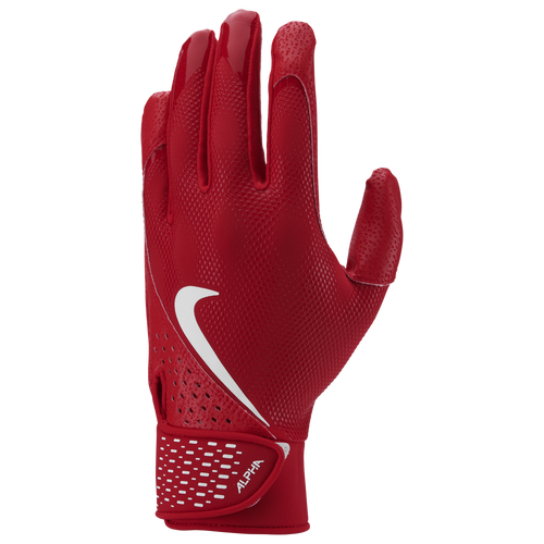 

Nike Mens Nike Alpha Batting Gloves - Mens Universit Red/White Size XL