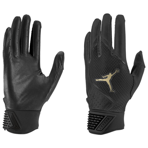 

Jordan Jordan Fly Select Batting Gloves - Adult Black/Black/Gold Size L