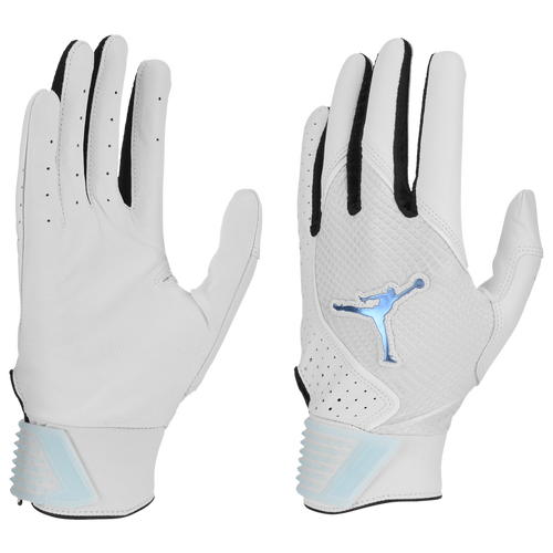 Jordan Fly Select Batting Gloves In White/white/university Blue