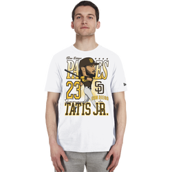 Men's - New Era San Diego Padres T-Shirt - Brown/White