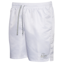 Men's - Nike Essential Logo 7" Shorts  - White/Grey