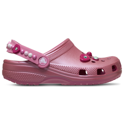 Girls' Toddler - Crocs Classic Pearl Island Heart Shine Clogs - Quiet Rose