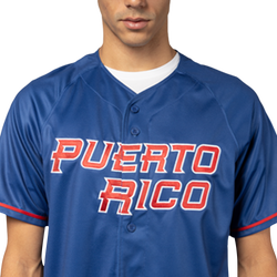 Men's - New Era Puerto Rico FG Jersey - Light Royal Blue/Multi