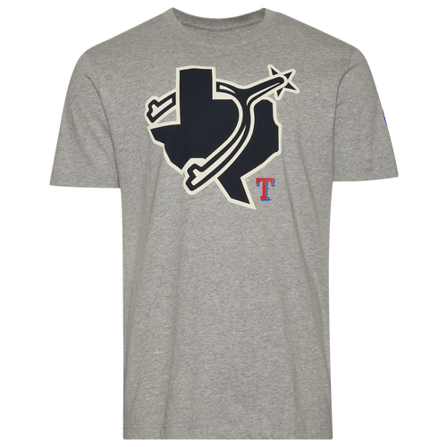 

New Era Mens New Era Rangers T-Shirt - Mens Gray/Multi Size M