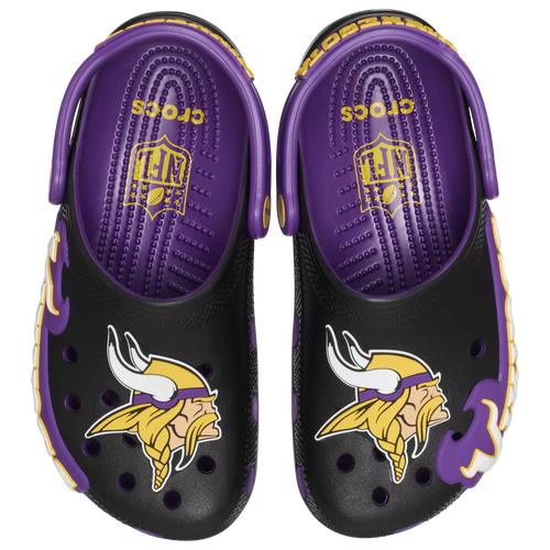 Crocs Mens NFL Classic Clogs - Shoes - Purple / Yellow Size 9.0